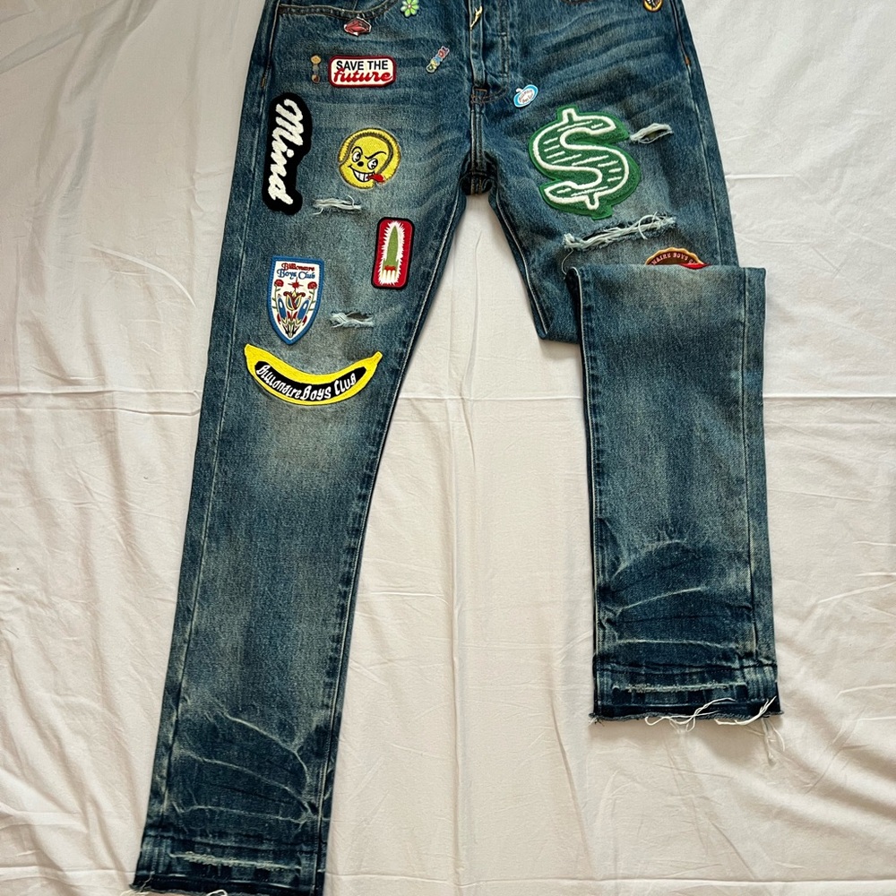 Billionaire Boys Club Blue Jeans with Patches